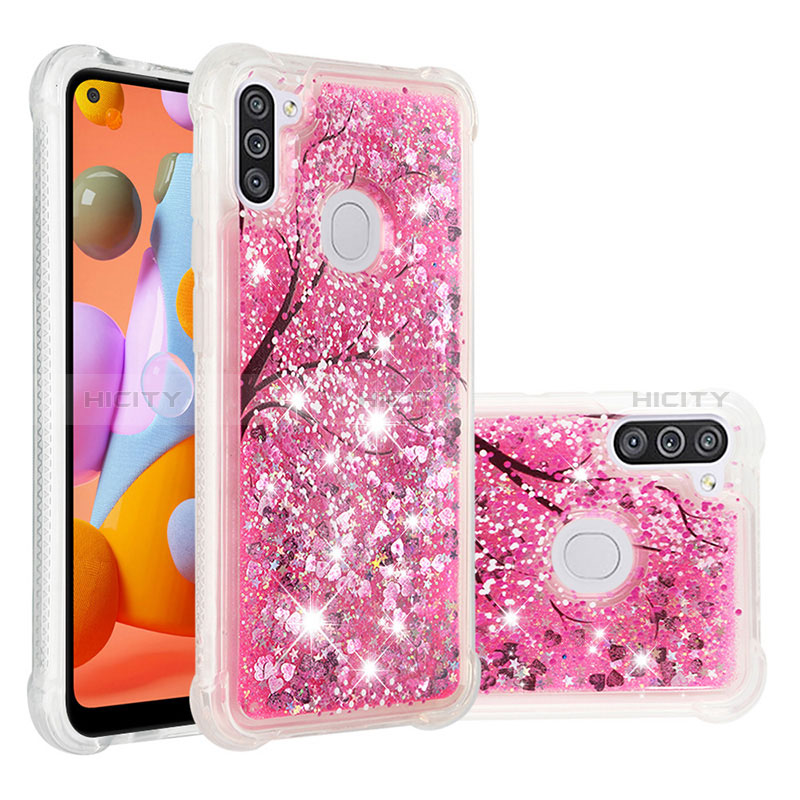 Coque Silicone Housse Etui Gel Bling-Bling S03 pour Samsung Galaxy A11 Plus