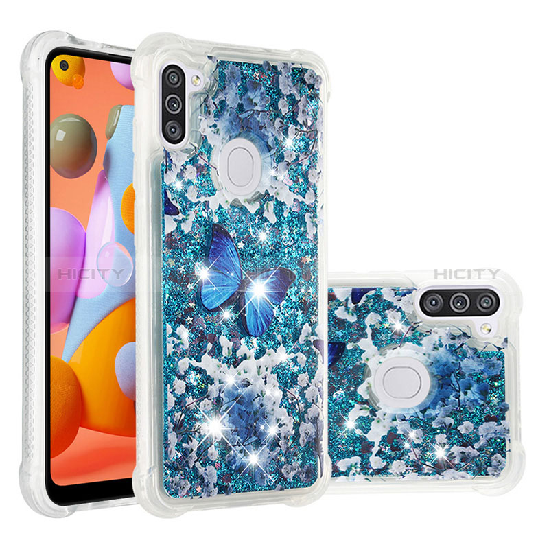 Coque Silicone Housse Etui Gel Bling-Bling S03 pour Samsung Galaxy A11 Plus