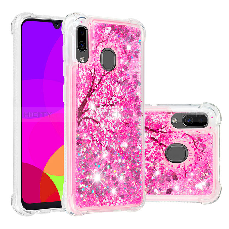Coque Silicone Housse Etui Gel Bling-Bling S03 pour Samsung Galaxy A30 Plus