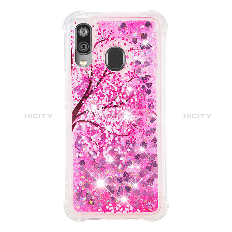 Coque Silicone Housse Etui Gel Bling-Bling S03 pour Samsung Galaxy A40 Plus