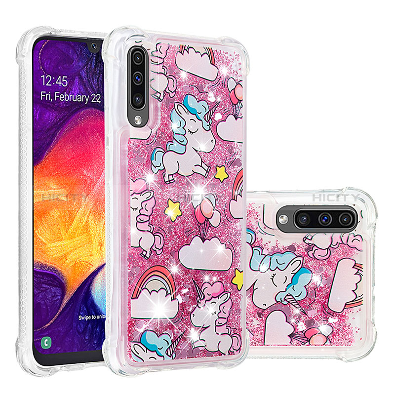Coque Silicone Housse Etui Gel Bling-Bling S03 pour Samsung Galaxy A50 Plus