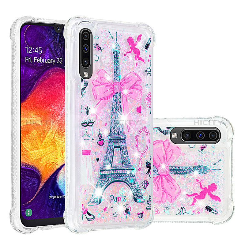 Coque Silicone Housse Etui Gel Bling-Bling S03 pour Samsung Galaxy A50S Plus