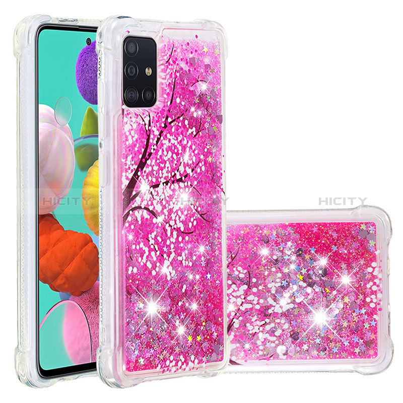 Coque Silicone Housse Etui Gel Bling-Bling S03 pour Samsung Galaxy A51 4G Plus