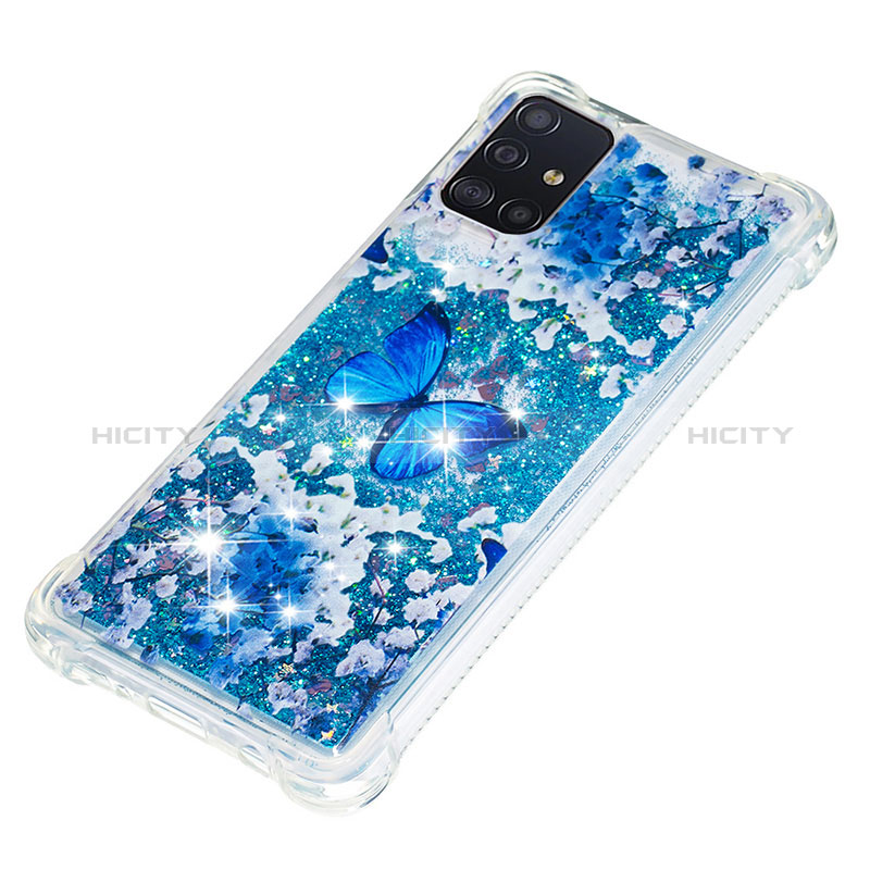 Coque Silicone Housse Etui Gel Bling-Bling S03 pour Samsung Galaxy A51 5G Plus