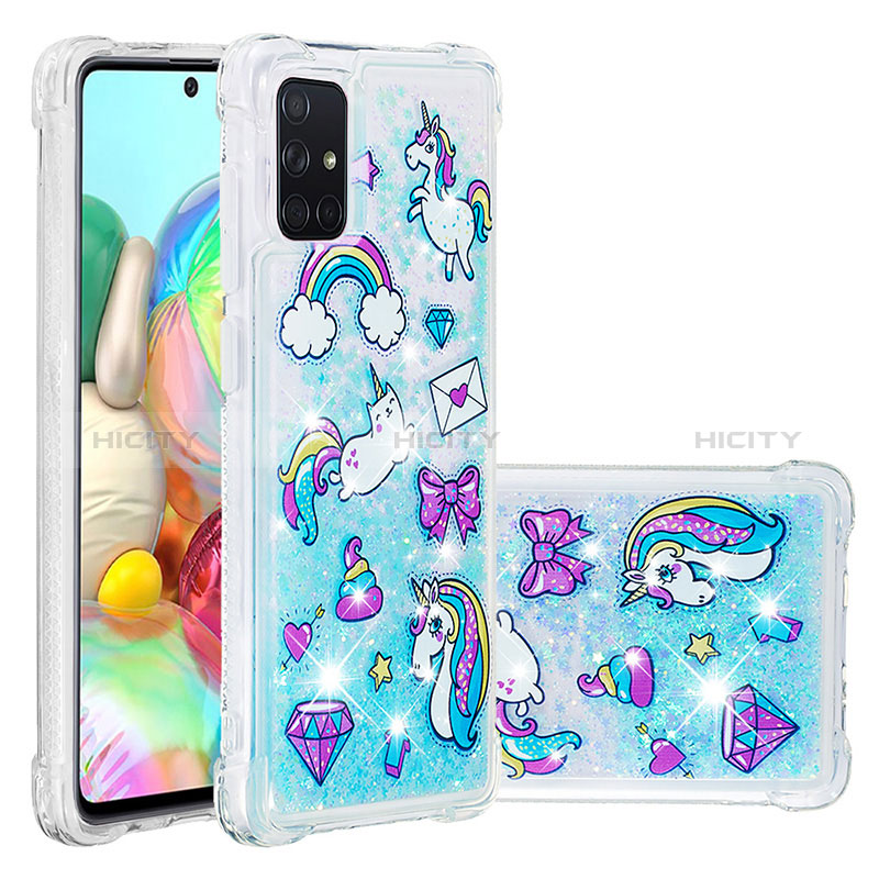 Coque Silicone Housse Etui Gel Bling-Bling S03 pour Samsung Galaxy A71 5G Plus