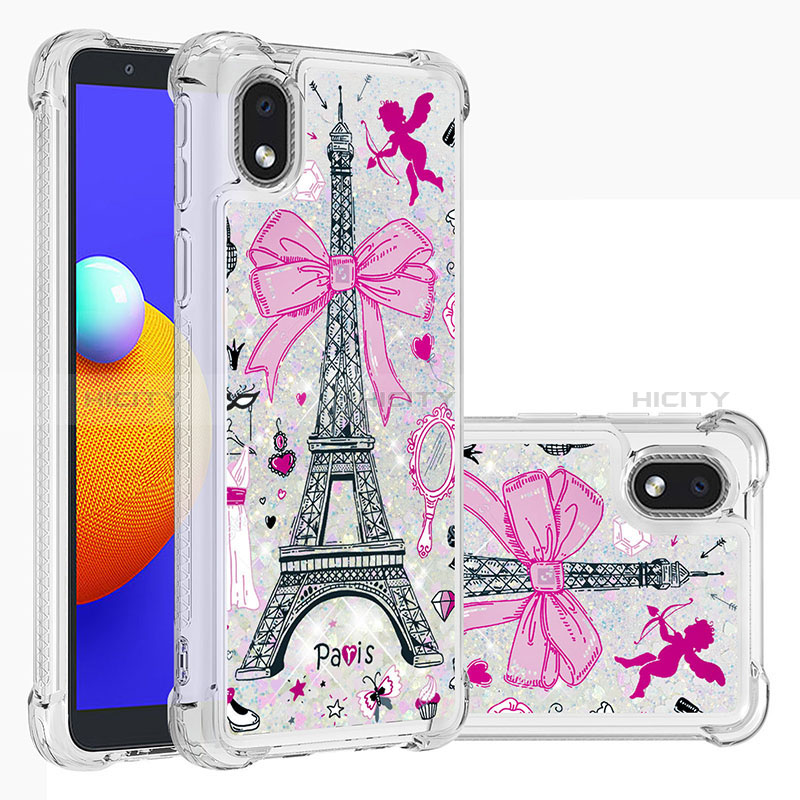 Coque Silicone Housse Etui Gel Bling-Bling S03 pour Samsung Galaxy M01 Core Plus