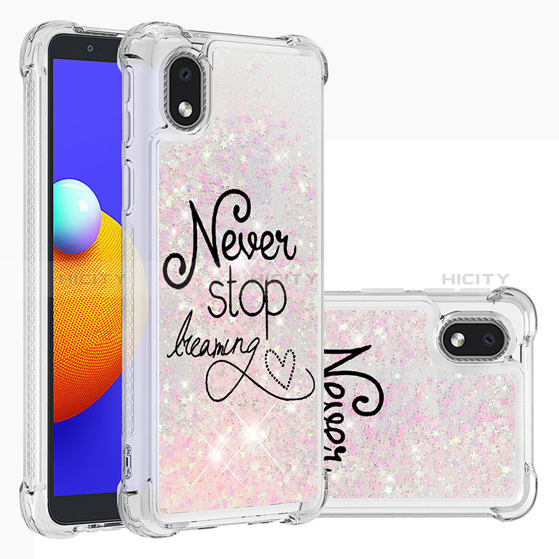 Coque Silicone Housse Etui Gel Bling-Bling S03 pour Samsung Galaxy M01 Core Plus