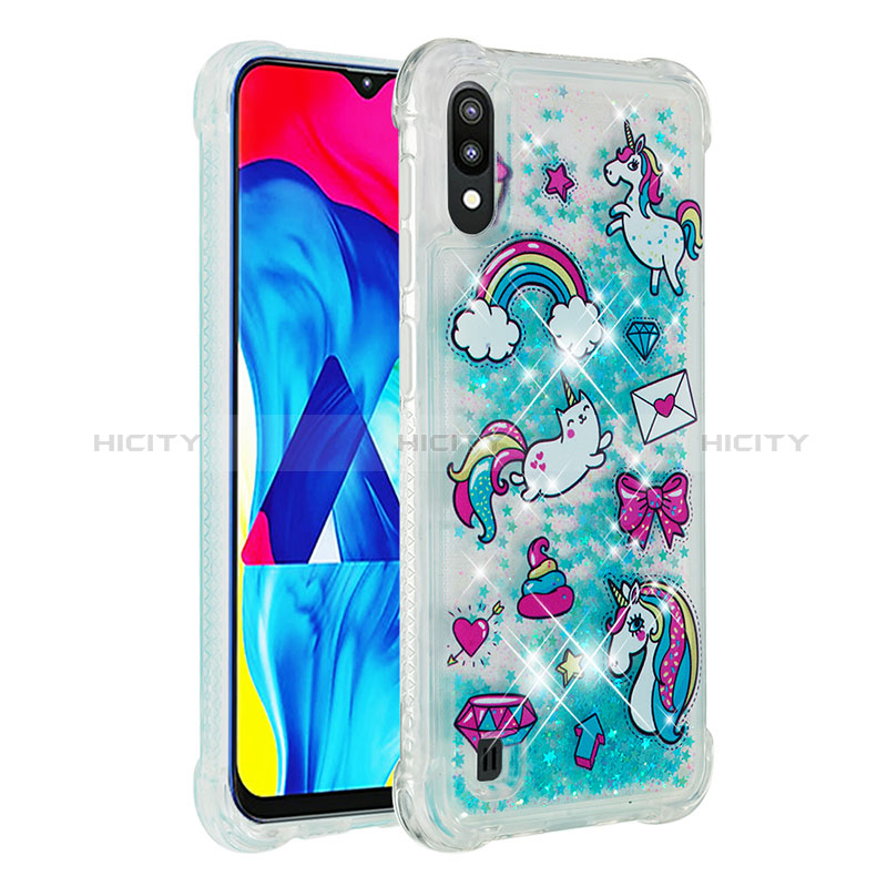 Coque Silicone Housse Etui Gel Bling-Bling S03 pour Samsung Galaxy M10 Plus