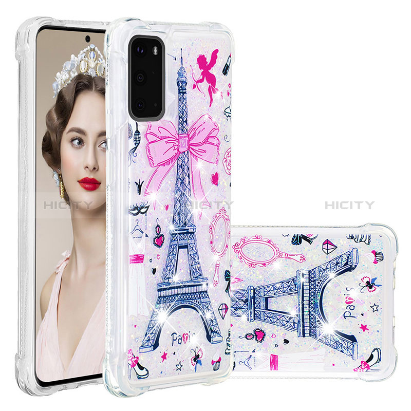 Coque Silicone Housse Etui Gel Bling-Bling S03 pour Samsung Galaxy S20 5G Plus