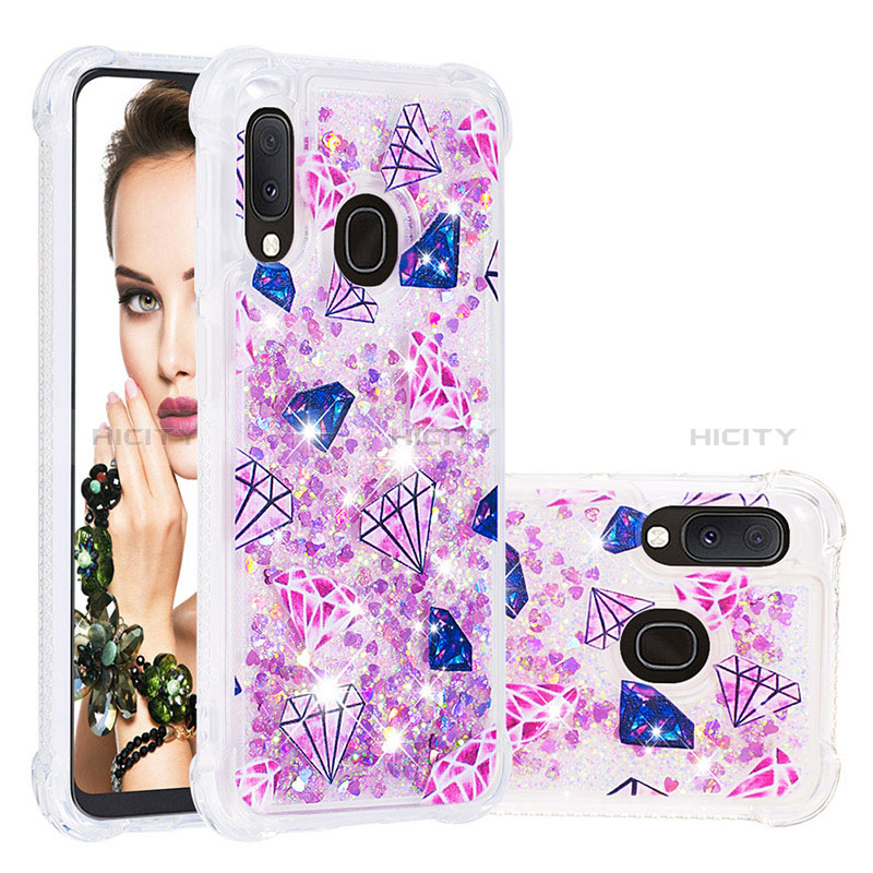 Coque Silicone Housse Etui Gel Bling-Bling S04 pour Samsung Galaxy A20e Plus