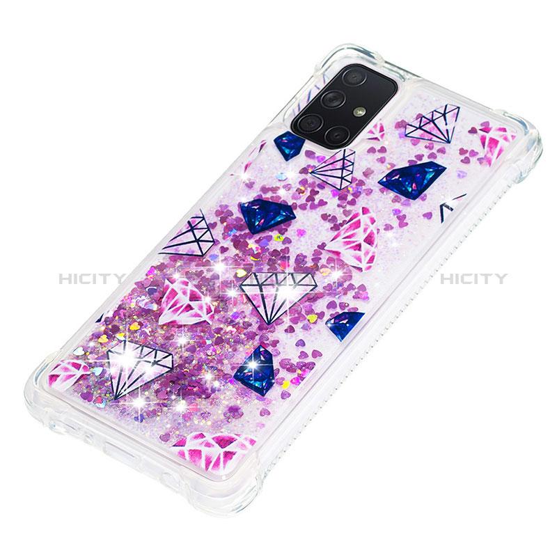 Coque Silicone Housse Etui Gel Bling-Bling S04 pour Samsung Galaxy A71 5G Plus