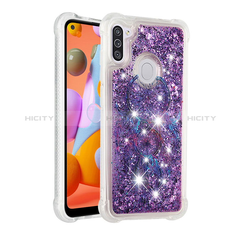 Coque Silicone Housse Etui Gel Bling-Bling S04 pour Samsung Galaxy M11 Plus
