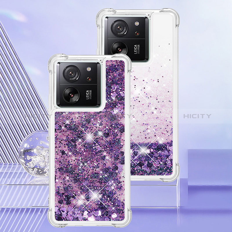Coque Silicone Housse Etui Gel Bling-Bling YB3 pour Xiaomi Mi 13T 5G Violet Plus