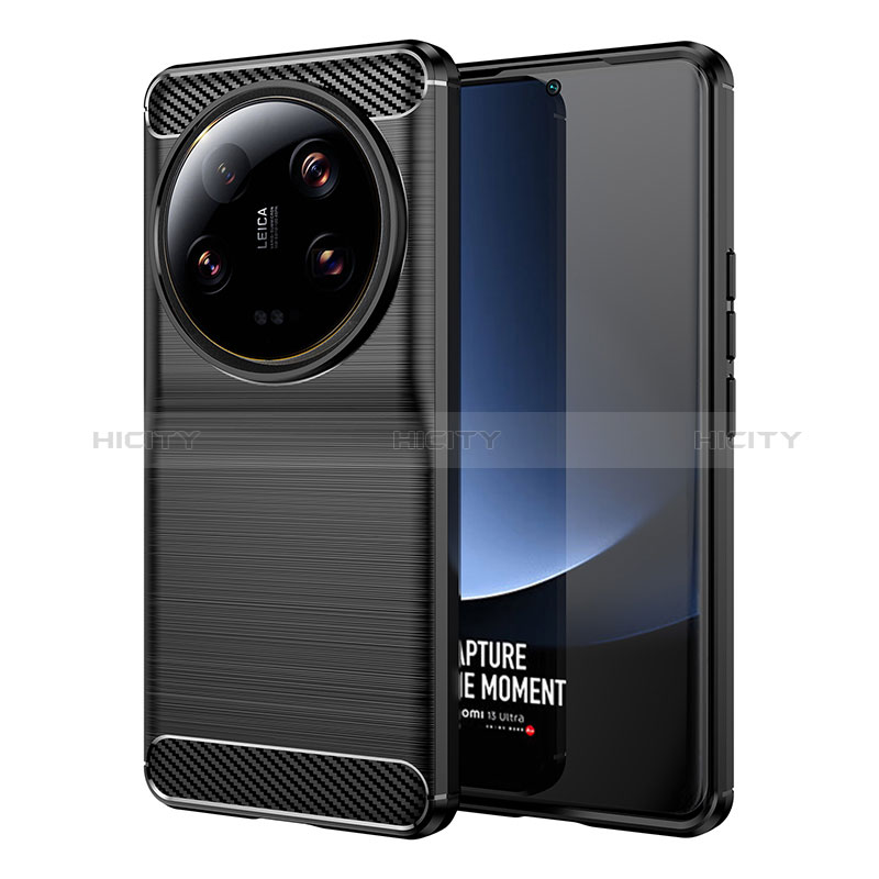 Coque Silicone Housse Etui Gel Line MF1 pour Xiaomi Mi 13 Ultra 5G Noir Plus