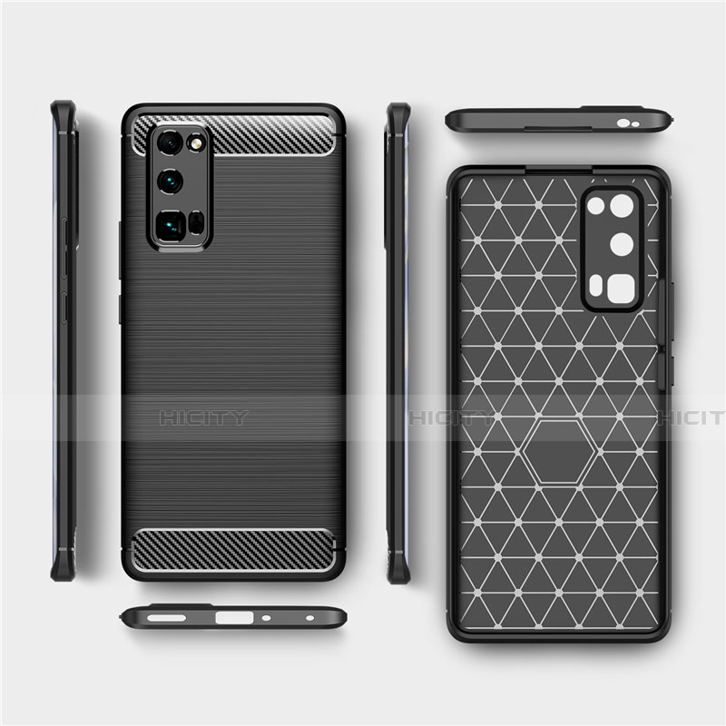 Coque Silicone Housse Etui Gel Line pour Huawei Honor 30 Pro Plus
