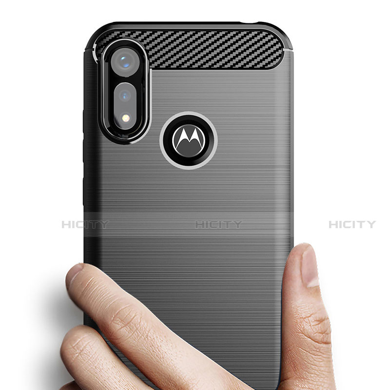 Coque Silicone Housse Etui Gel Line pour Motorola Moto E6s (2020) Plus