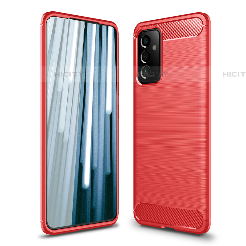 Coque Silicone Housse Etui Gel Line pour Samsung Galaxy A82 5G Rouge Plus