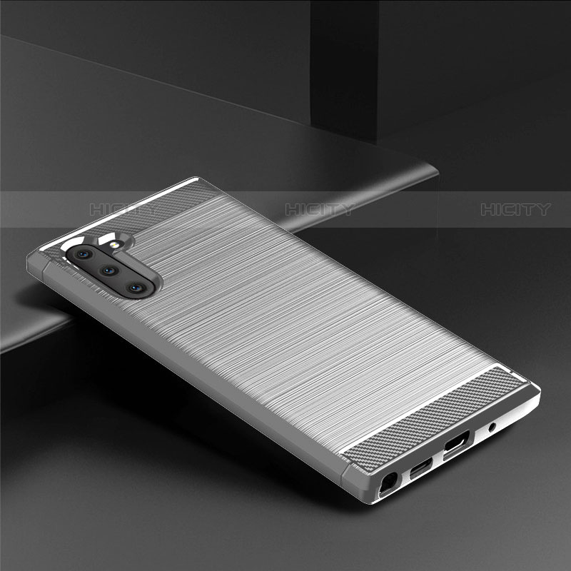 Coque Silicone Housse Etui Gel Line pour Samsung Galaxy Note 10 5G Plus