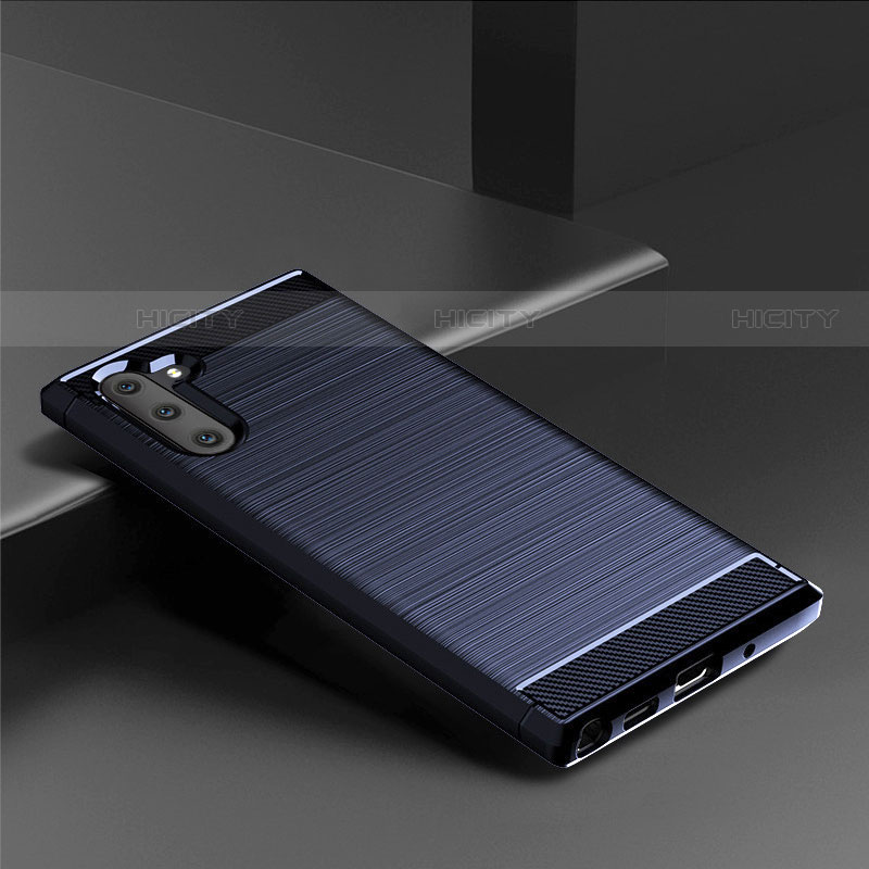 Coque Silicone Housse Etui Gel Line pour Samsung Galaxy Note 10 5G Plus