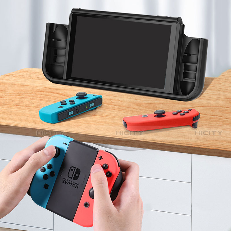 Coque Silicone Housse Etui Gel Line S01 pour Nintendo Switch Plus