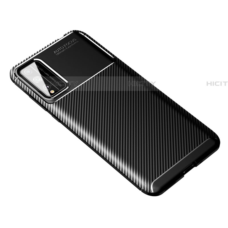 Coque Silicone Housse Etui Gel Serge pour Huawei Honor Play4T Pro Noir Plus