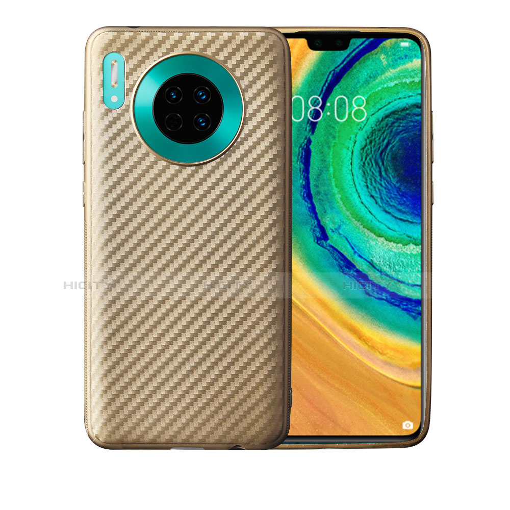 Coque Silicone Housse Etui Gel Serge pour Huawei Mate 30 Pro Or Plus