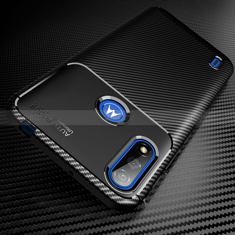 Coque Silicone Housse Etui Gel Serge pour Motorola Moto E7 Power Plus