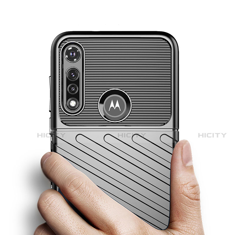 Coque Silicone Housse Etui Gel Serge pour Motorola Moto G Fast Plus