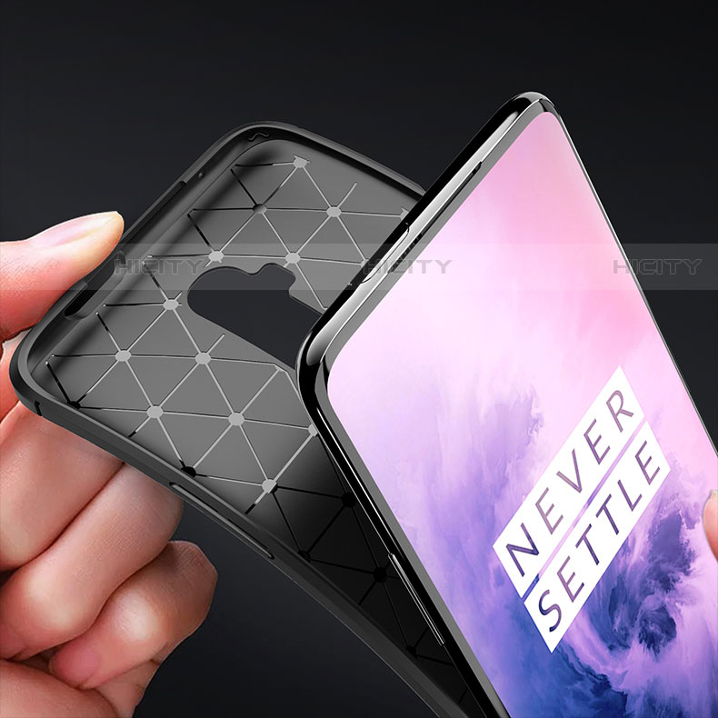Coque Silicone Housse Etui Gel Serge pour OnePlus 7T Pro Plus