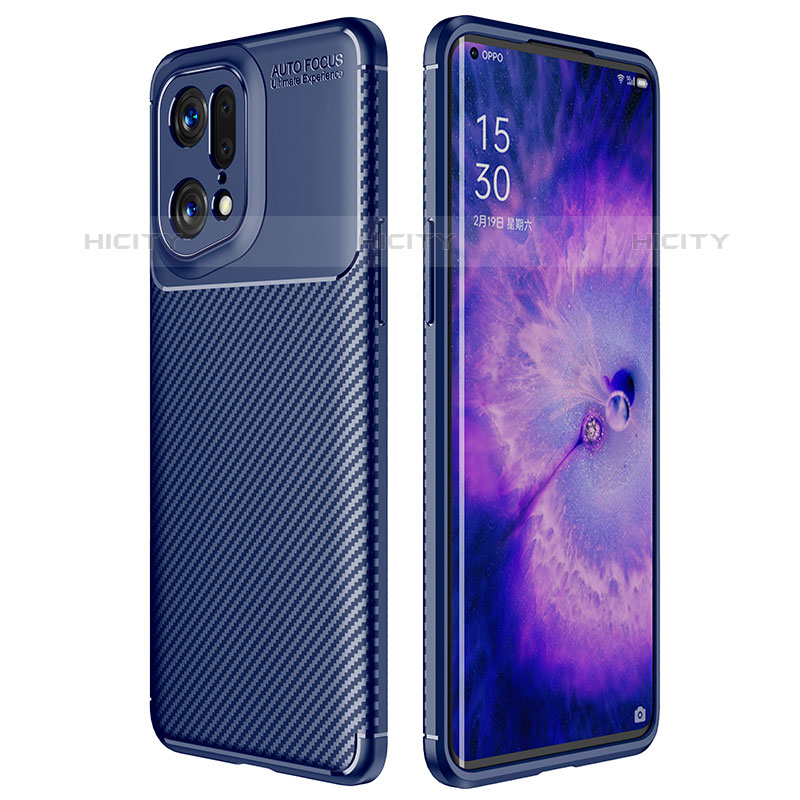Coque Silicone Housse Etui Gel Serge pour Oppo Find X5 Pro 5G Plus
