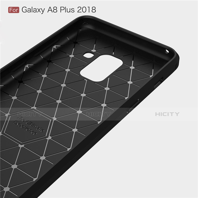 Coque Silicone Housse Etui Gel Serge pour Samsung Galaxy A8+ A8 Plus (2018) A730F Plus