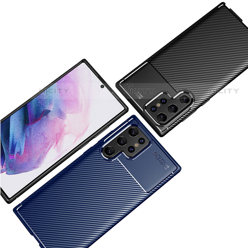 Coque Silicone Housse Etui Gel Serge pour Samsung Galaxy S23 Ultra 5G Plus