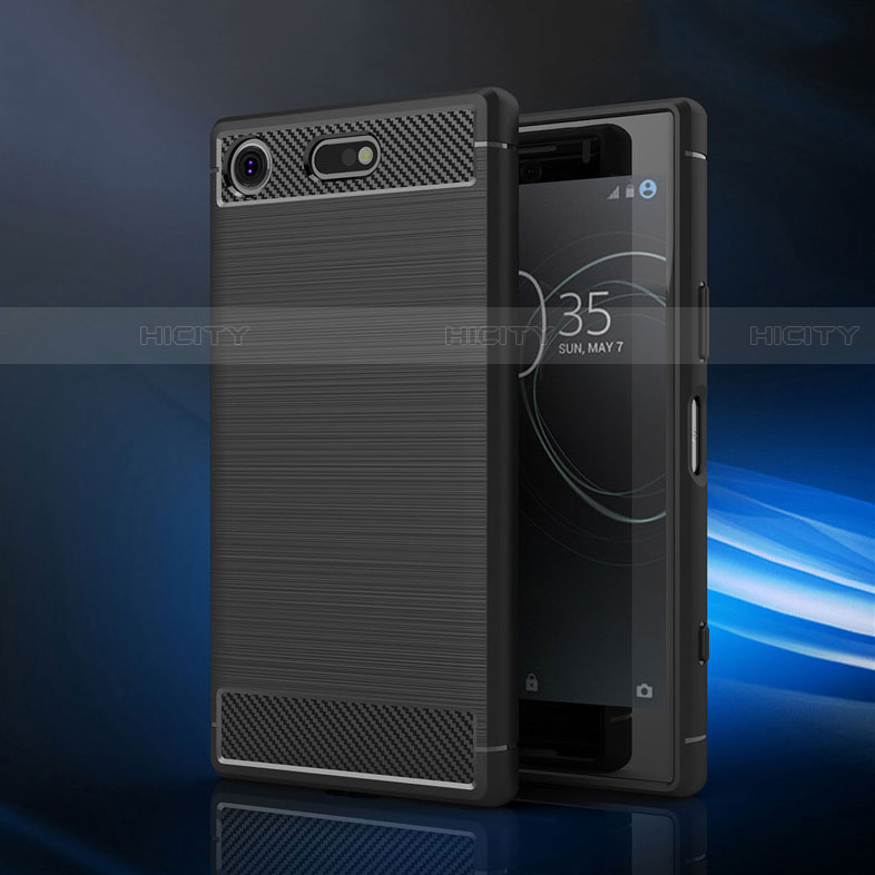 Coque Silicone Housse Etui Gel Serge pour Sony Xperia XZ1 Compact Plus
