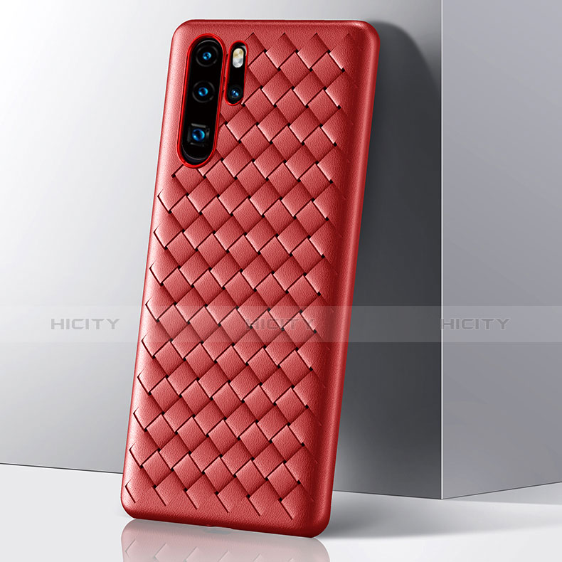 Coque Silicone Housse Etui Gel Serge S01 pour Huawei P30 Pro New Edition Rouge Plus
