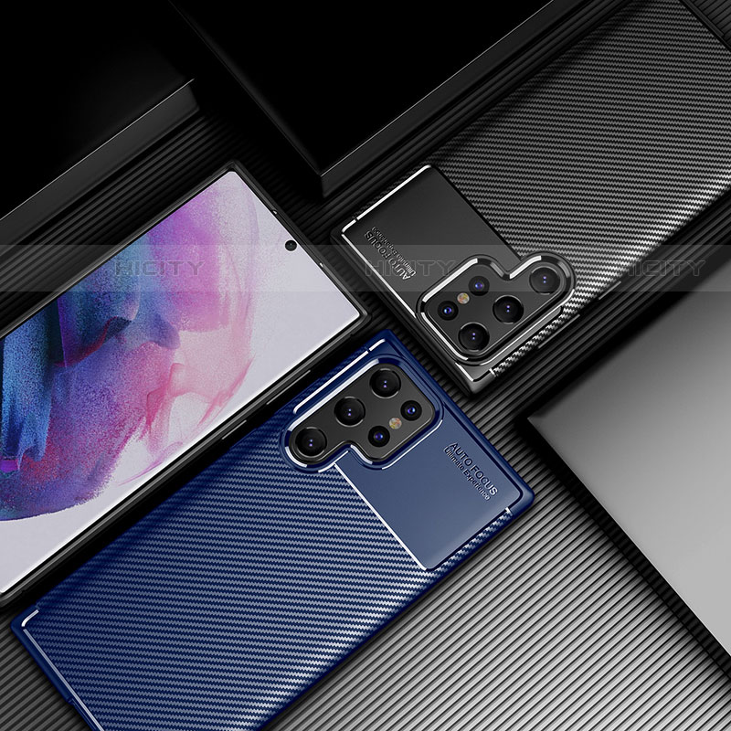 Coque Silicone Housse Etui Gel Serge S01 pour Samsung Galaxy S21 Ultra 5G Plus