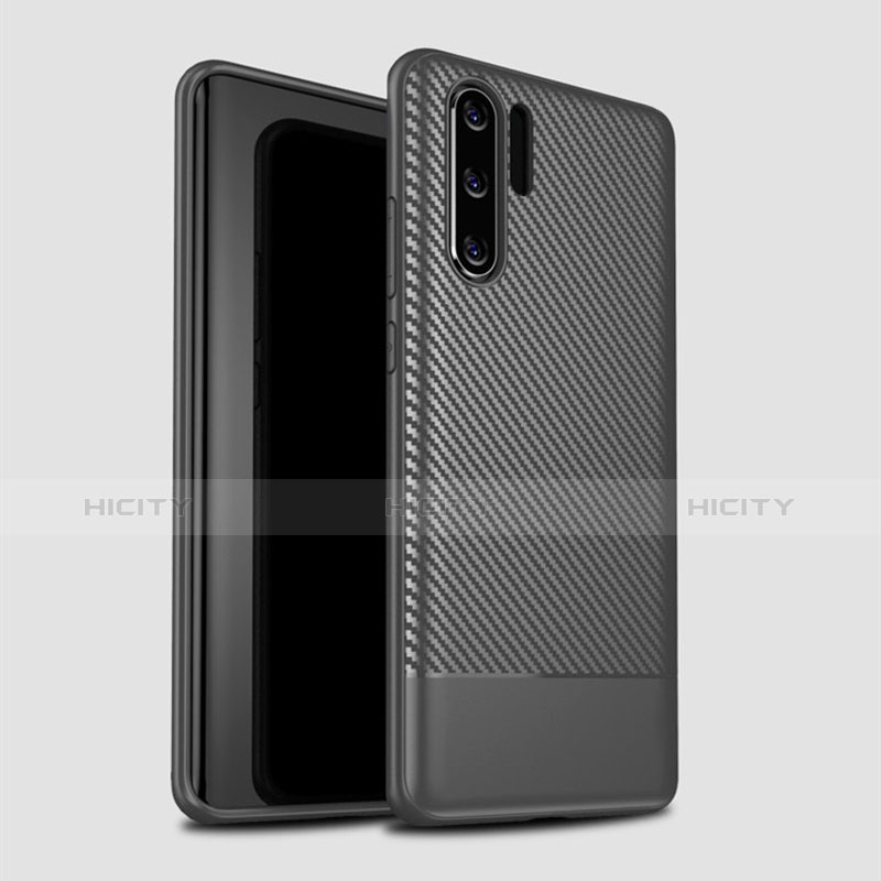 Coque Silicone Housse Etui Gel Serge S04 pour Huawei P30 Pro New Edition Gris Plus