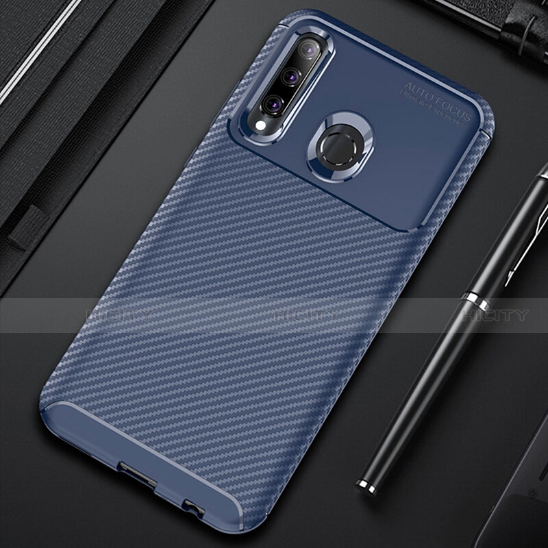 Coque Silicone Housse Etui Gel Serge Y01 pour Huawei Honor 20 Lite Bleu Plus
