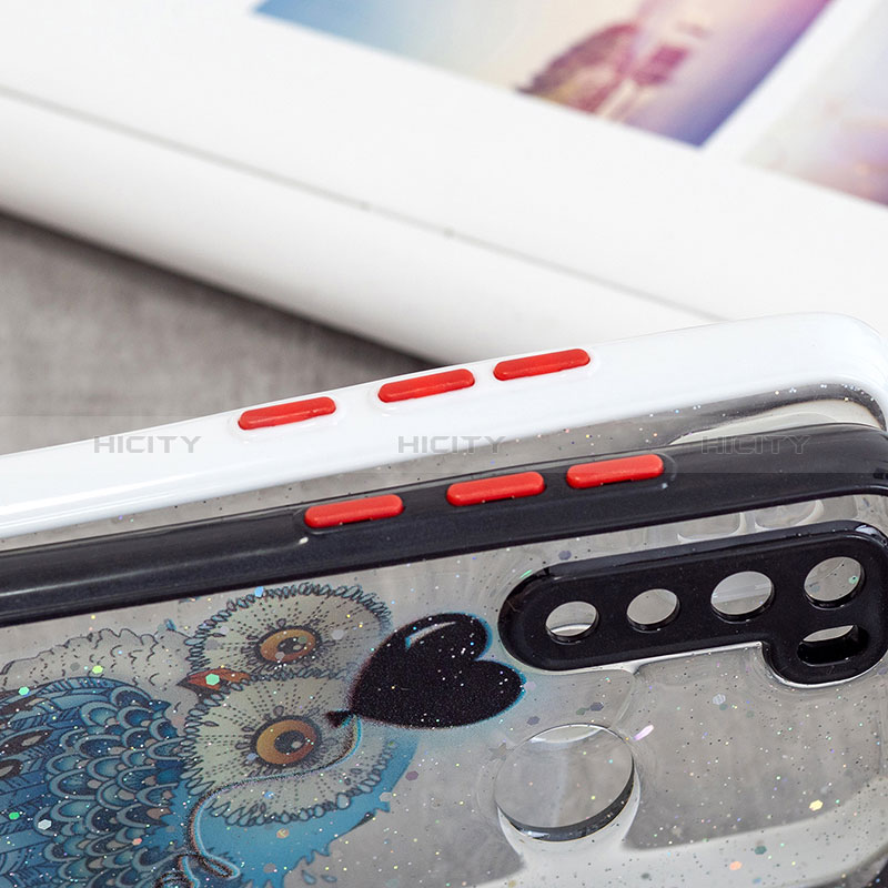 Coque Silicone Motif Fantaisie Souple Couleur Unie Etui Housse avec Laniere Strap Y01X pour Xiaomi Redmi Note 8 (2021) Plus