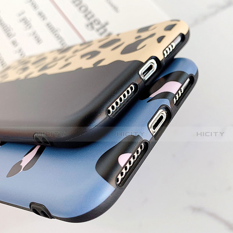 Coque Silicone Motif Fantaisie Souple Couleur Unie Etui Housse pour Apple iPhone 11 Pro Max Plus