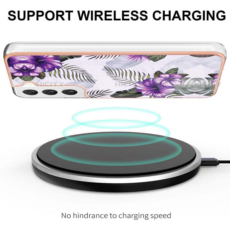 Coque Silicone Motif Fantaisie Souple Couleur Unie Etui Housse S01 pour Samsung Galaxy S22 Plus 5G Plus