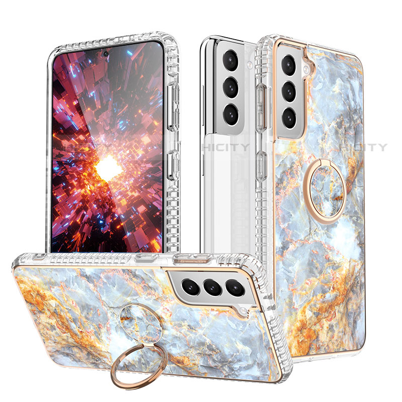 Coque Silicone Motif Fantaisie Souple Couleur Unie Etui Housse S02 pour Samsung Galaxy S22 5G Plus