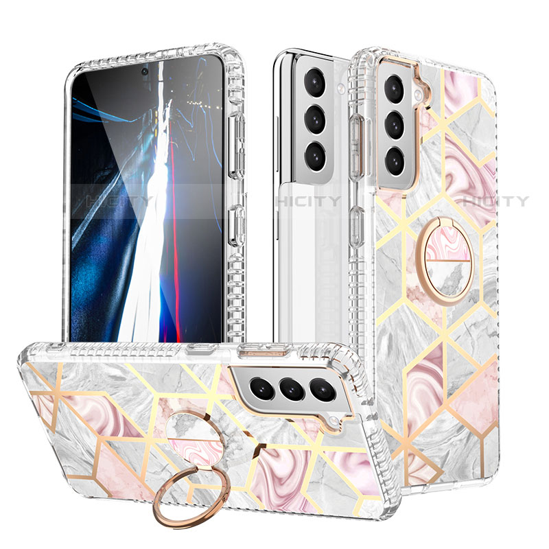 Coque Silicone Motif Fantaisie Souple Couleur Unie Etui Housse S02 pour Samsung Galaxy S22 5G Plus
