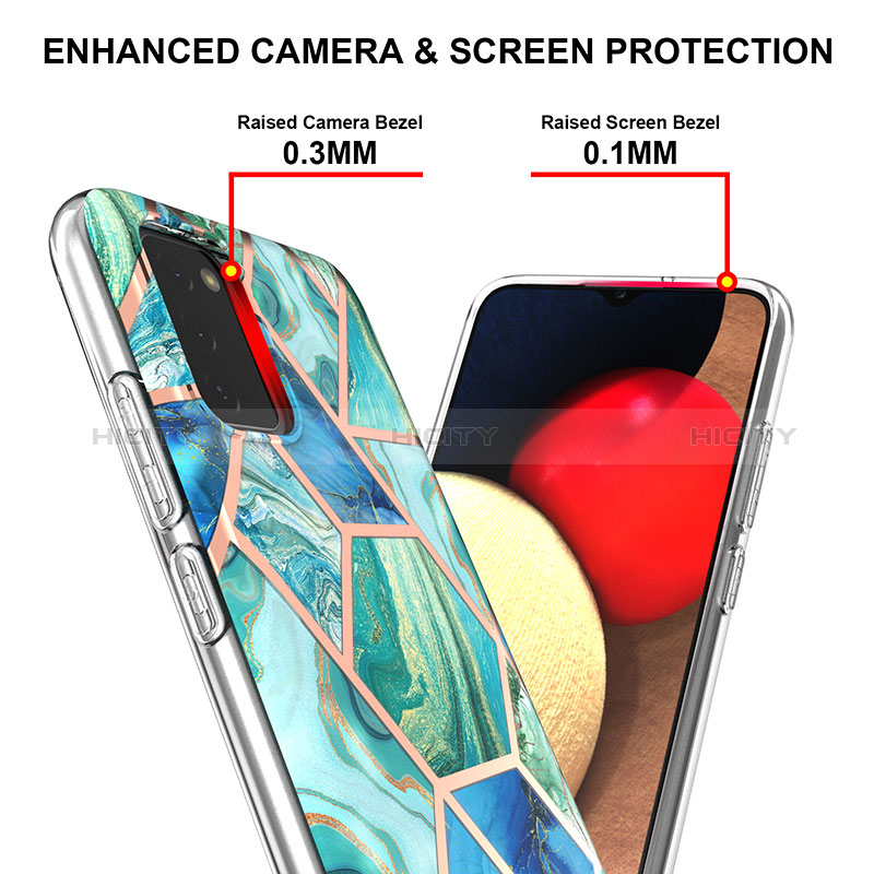 Coque Silicone Motif Fantaisie Souple Couleur Unie Etui Housse Y01B pour Samsung Galaxy A02s Plus
