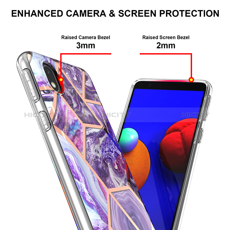 Coque Silicone Motif Fantaisie Souple Couleur Unie Etui Housse Y01B pour Samsung Galaxy M01 Core Plus