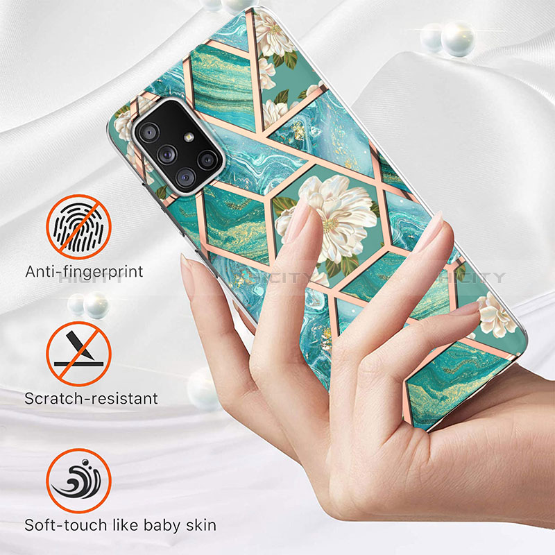 Coque Silicone Motif Fantaisie Souple Couleur Unie Etui Housse Y02B pour Samsung Galaxy A71 5G Plus