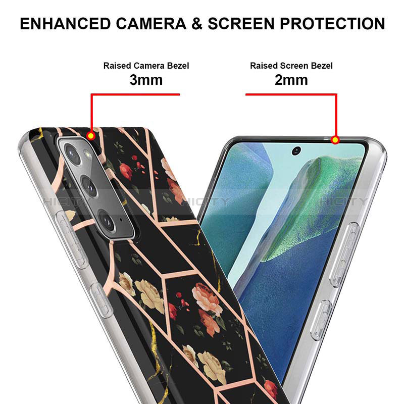 Coque Silicone Motif Fantaisie Souple Couleur Unie Etui Housse Y02B pour Samsung Galaxy Note 20 5G Plus
