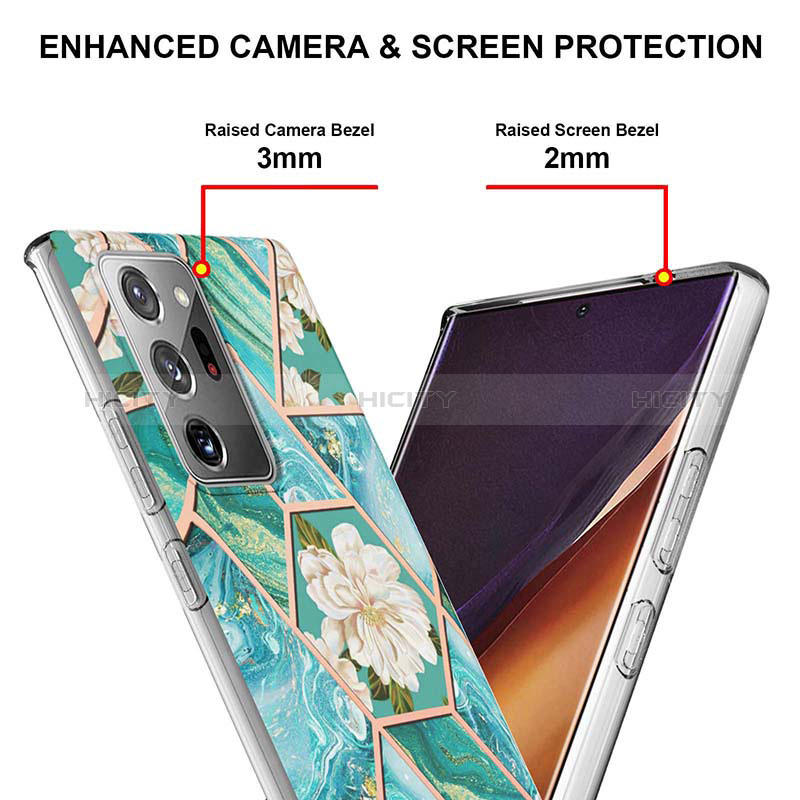 Coque Silicone Motif Fantaisie Souple Couleur Unie Etui Housse Y02B pour Samsung Galaxy Note 20 Ultra 5G Plus