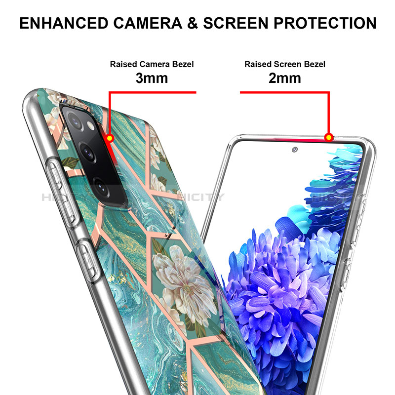 Coque Silicone Motif Fantaisie Souple Couleur Unie Etui Housse Y02B pour Samsung Galaxy S20 Lite 5G Plus