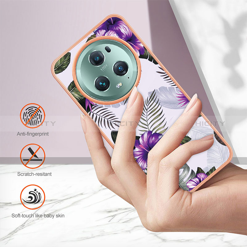 Coque Silicone Motif Fantaisie Souple Couleur Unie Etui Housse Y03B pour Huawei Honor Magic5 Pro 5G Plus