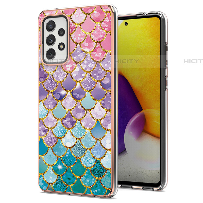 Coque Silicone Motif Fantaisie Souple Couleur Unie Etui Housse Y03B pour Samsung Galaxy A72 5G Plus